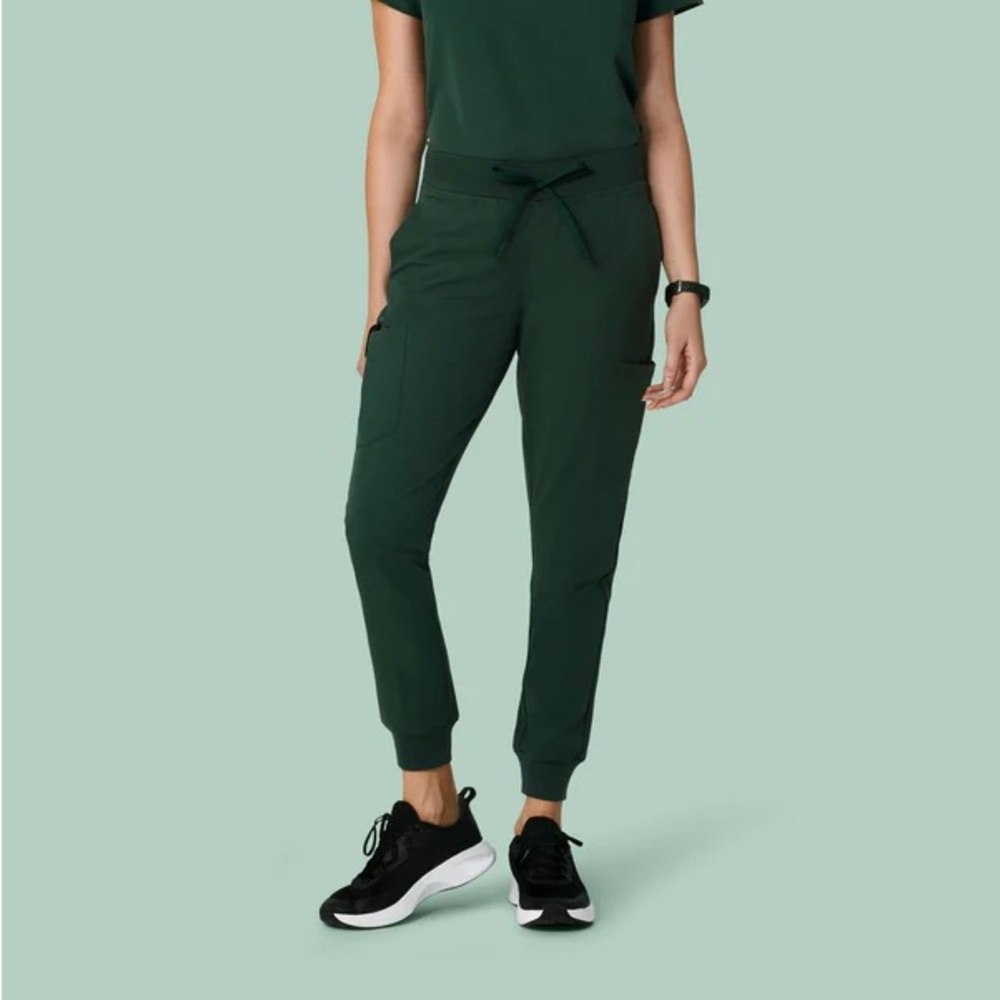 Midnight green Mandala jogger scrubs